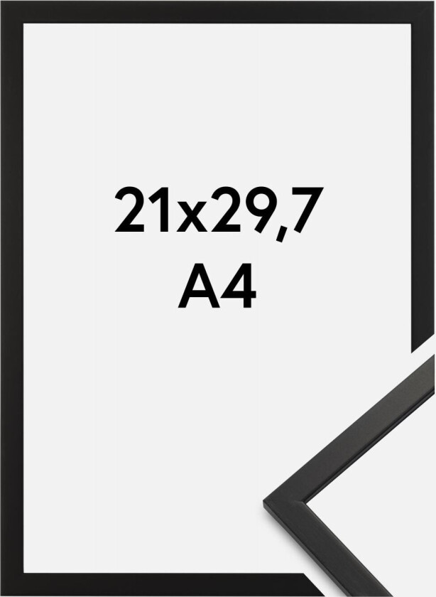 Ramme Edsbyn Akrylglass Svart 21x29,7 Cm (A4)