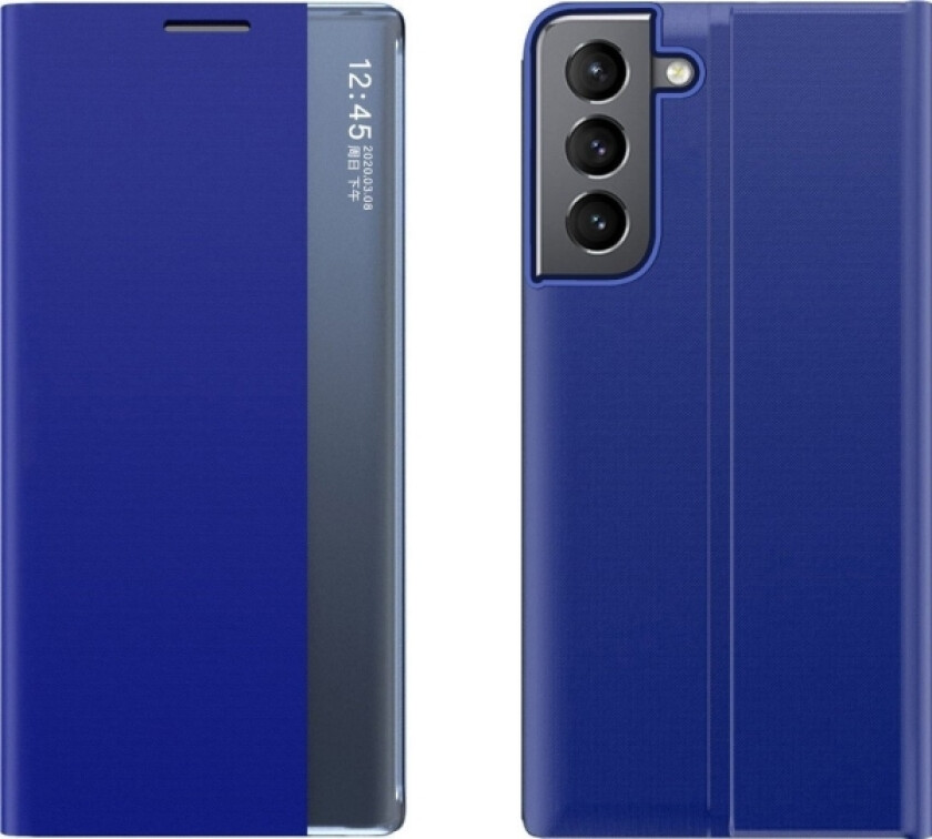 New Sleep Case-Deksel Til Samsung Galaxy A14-Deksel Med Klaffstativ Blå