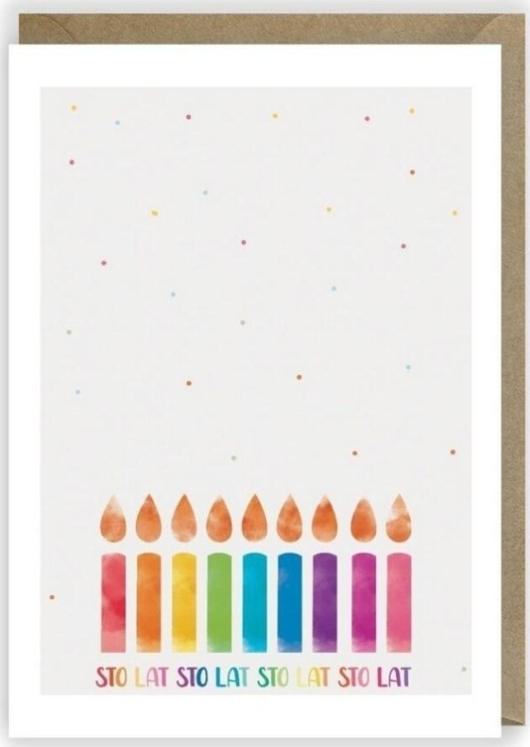 Bursdagskort, Øko Konvolutt K016