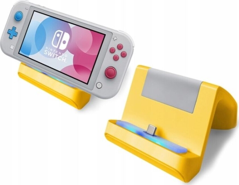 Marigames Charger Stand Docking Station 2In1 For Nintendo Switch Lite - Yellow