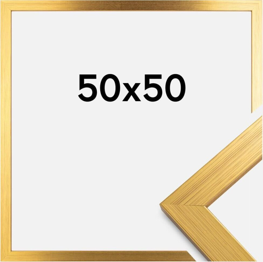 Ramme Gold Wood Akrylglass 50x50 Cm