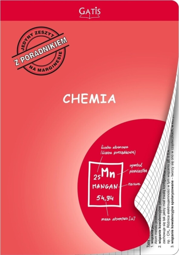 Gatis Chemistry Notatbok A5/60 Kvadratiske Sider