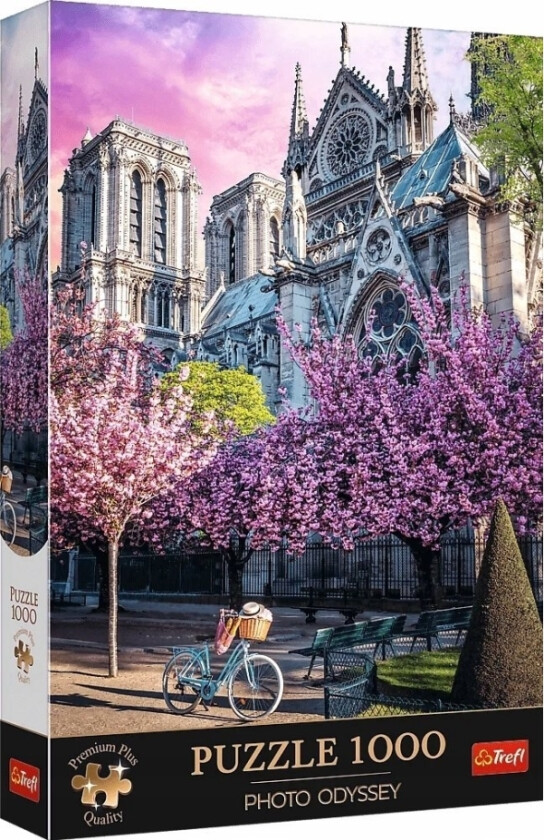 Puzzle 1000 Elementów Premium Plus Quality Katedra Notre-Dame, Pary