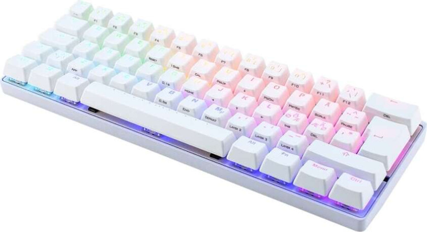 Pok3r Rgb Mekaniskt Tastatur Hvit [Mx Brown]