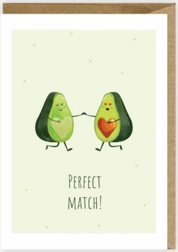 Avocado Gratulasjonskort, Øko Konvolutt K035