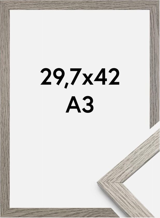 Ramme Stilren Akrylglass Grey Oak 29,7x42 Cm (A3)