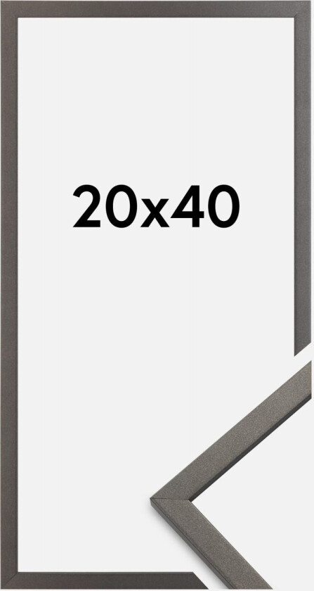 Ramme Edsbyn Akrylglass Grafitt 20x40 Cm