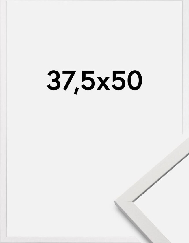 Ramme Edsbyn Akrylglass Hvit 37,5x50 Cm