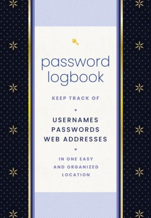 Password Logbook (Black & Gold) av Editors of Rock Point