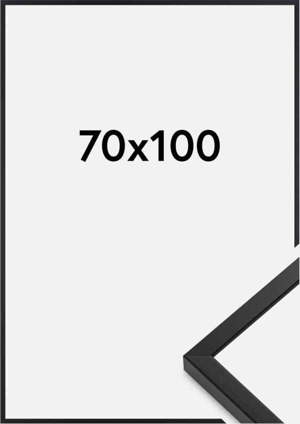 Ramme E-Line Akrylglass Svart 70x100 Cm