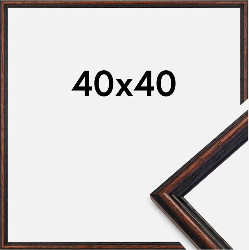 Ramme Horndal Akrylglass Valnøtt 40x40 Cm