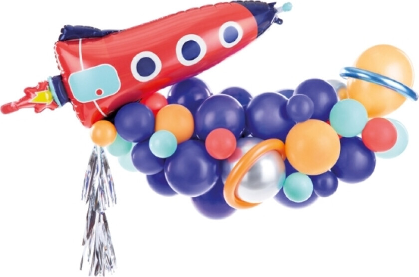 Partydeco Gbn9, Toy Balloon, Folie, Blå, Oransje, Rød, Sølv, Turkis, Temafest, Modellerende Ballong, 8 År