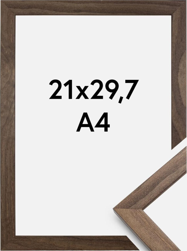 Bilde av Ramme Stilren Akrylglass Valnøtt 21x29,7 Cm (A4)