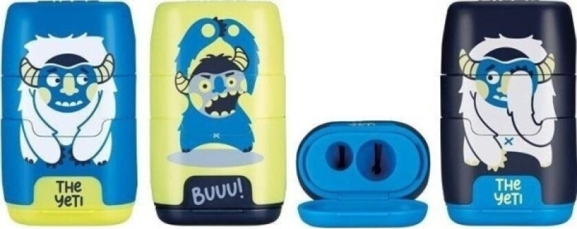 Blyantspisser Compact The Yeti + 2 Viskelær 430