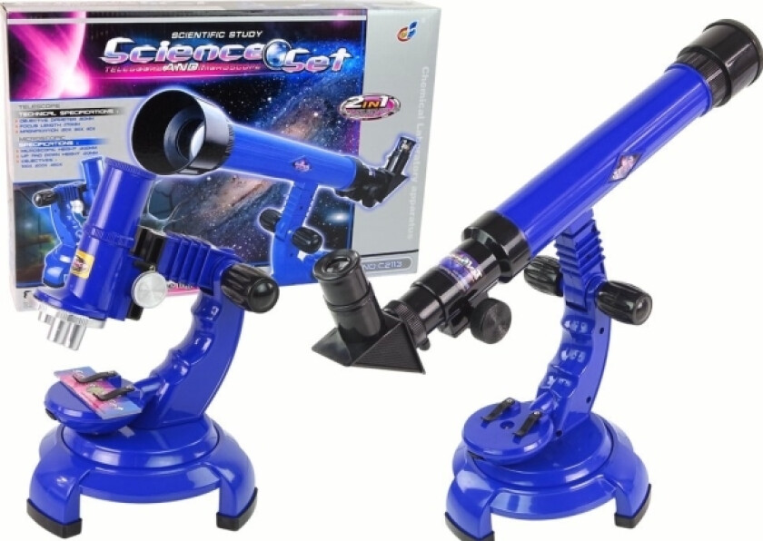 Leantoys Microscope 2In1 Explorer's Telescope