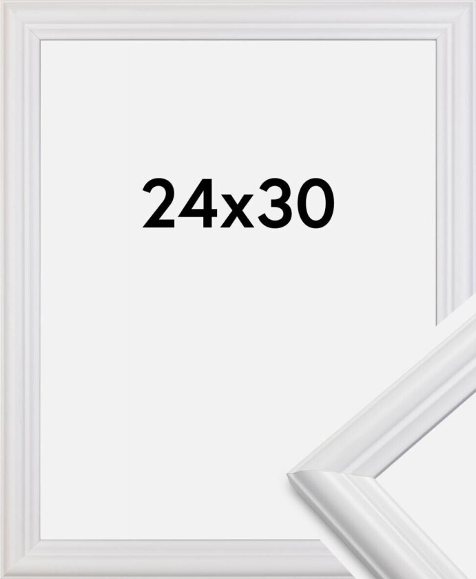 Ramme Siljan Akrylglass Hvit 24x30 Cm