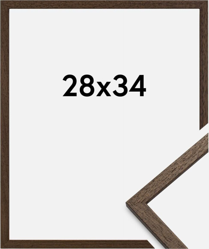 Ramme Edsbyn Akrylglass Valnøtt 28x34 Cm