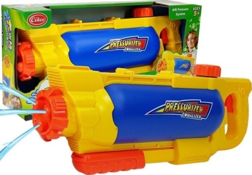 Vannpistol Med Tank Gul Og Blå