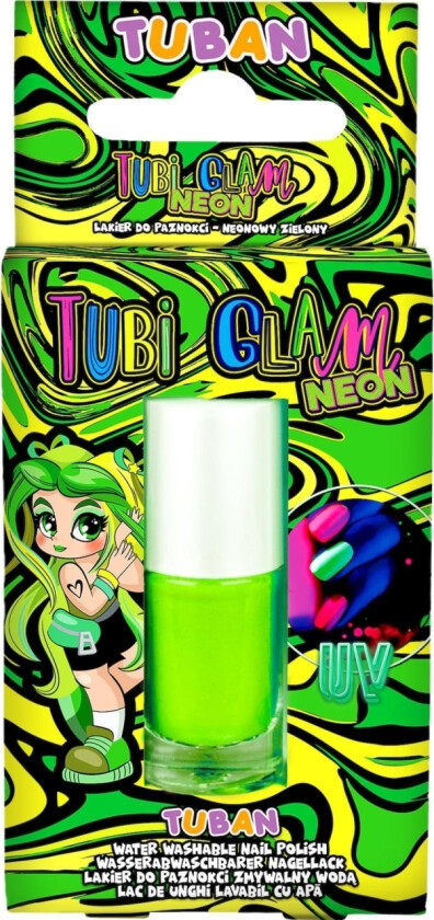 Tuban Neglelakk Tubi Glam - Zielony Neon 5Ml