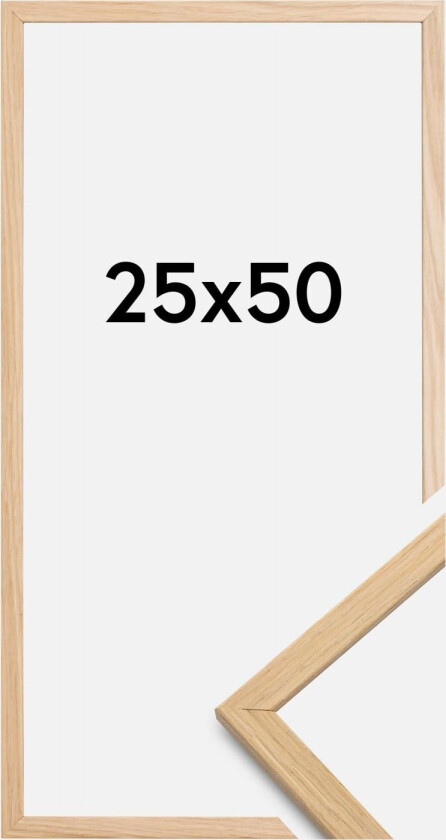 Ramme Edsbyn Akrylglass Eik 25x50 Cm