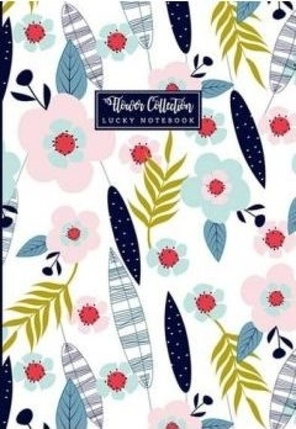 Frisk Dekorativ Notatbok 143X210/64K Rutete Blomster