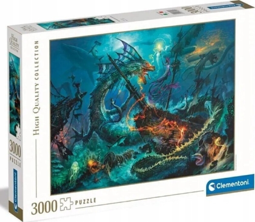 Puzzle 3000 Elementów High Quality The Underwater Battle