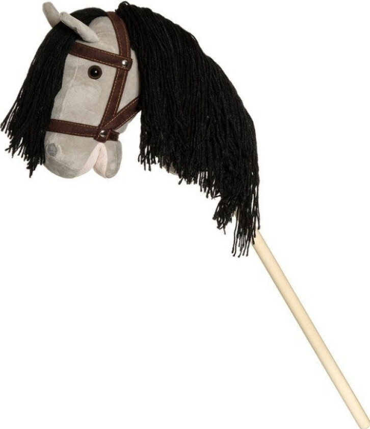 Hest På Pinne Hobbyhest Med Tøyler 80 Cm