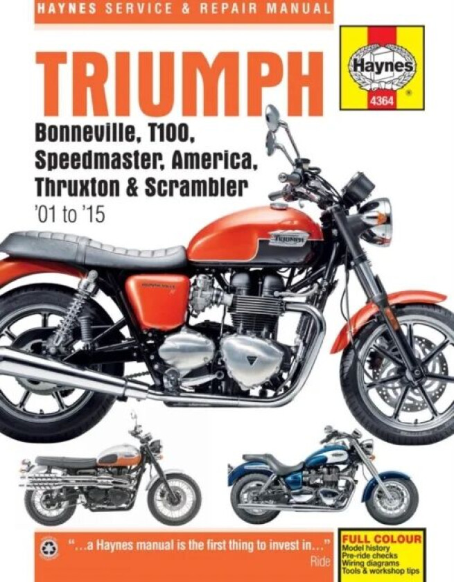 Triumph Bonneville, T100, Speedmaster, America, Thruxton & Scrambler (01 - 15) av Penny Cox