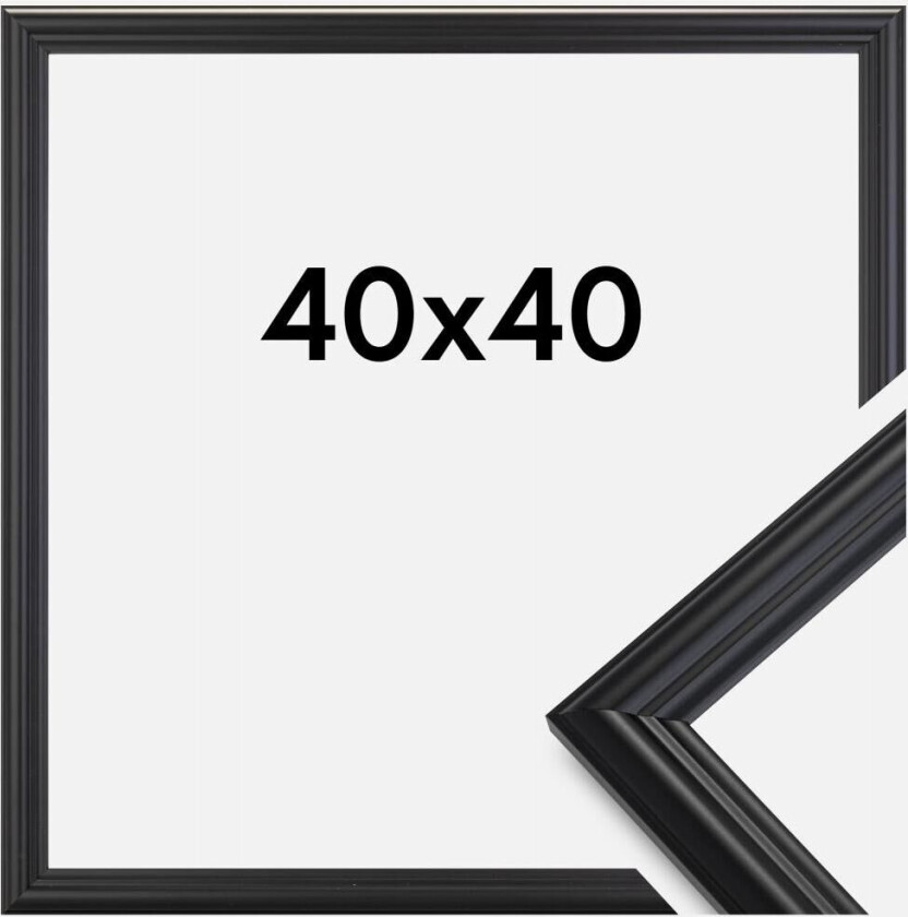 Ramme Siljan Akrylglass Svart 40x40 Cm