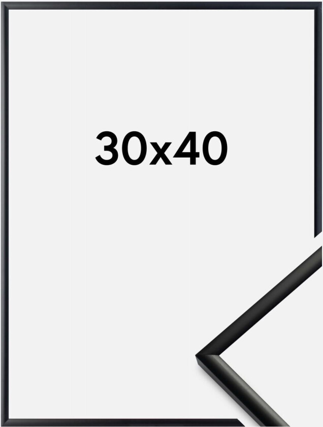 Ramme New Lifestyle Akrylglass Matt Svart 30x40 Cm