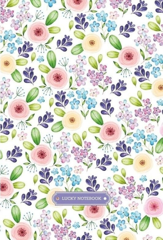 Fresh Dekorativ Notatbok 128X165/64K Rutenett Stjerner Fresh