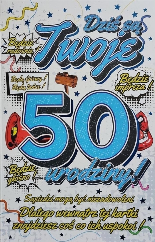 Bursdagskort Med 50. Anheng