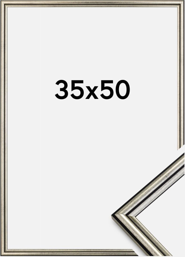 Ramme Horndal Akrylglass Sølv 35x50 Cm