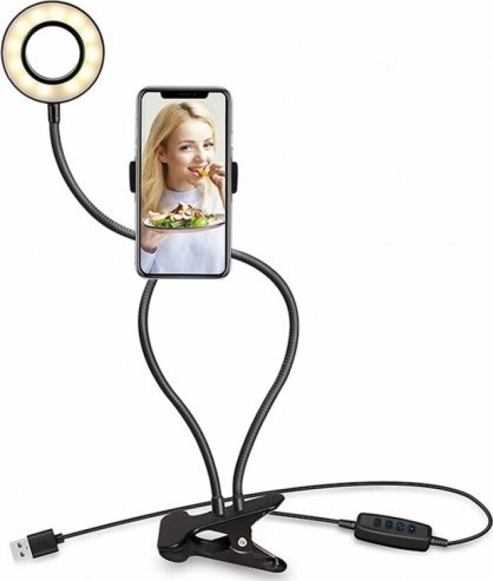 Selfie Kit - Flexible Tripod/Led Ring Light For Phone/Smartphone