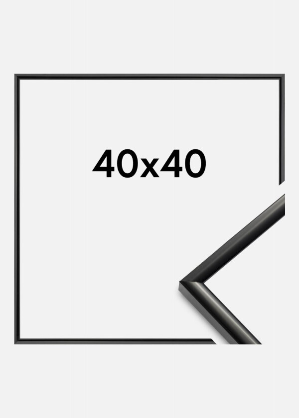Ramme New Lifestyle Akrylglass Svart 40x40 Cm