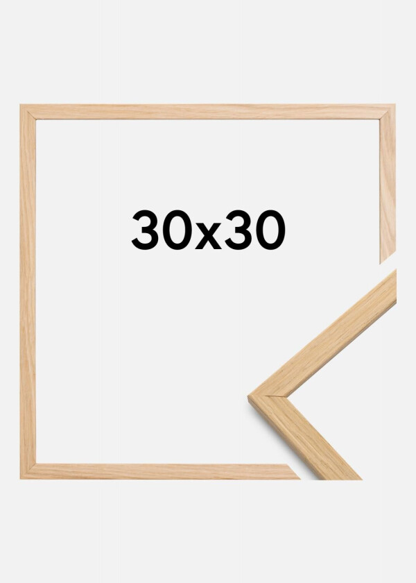 Ramme Edsbyn Akrylglass Eik 30x30 Cm