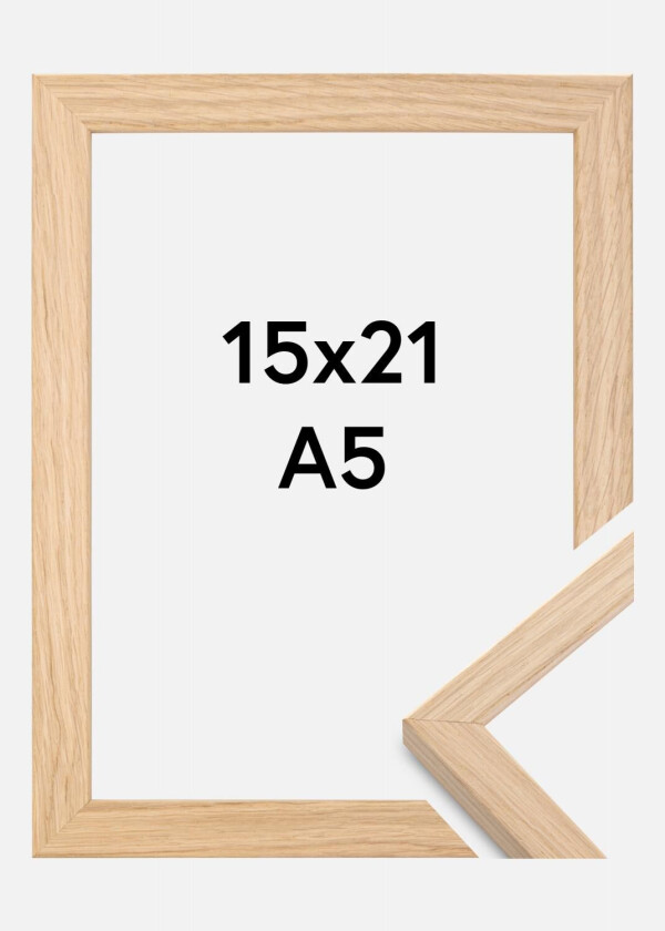 Ramme Grimsåker Akrylglass Eik 15x21 Cm (A5)