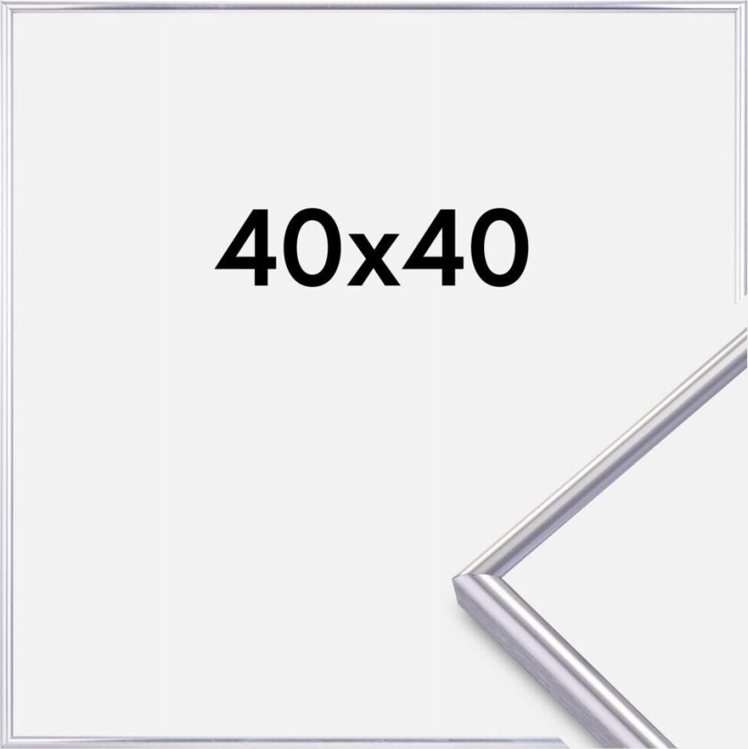 Focus Ramme Can-Can Sølv 40x40 Cm