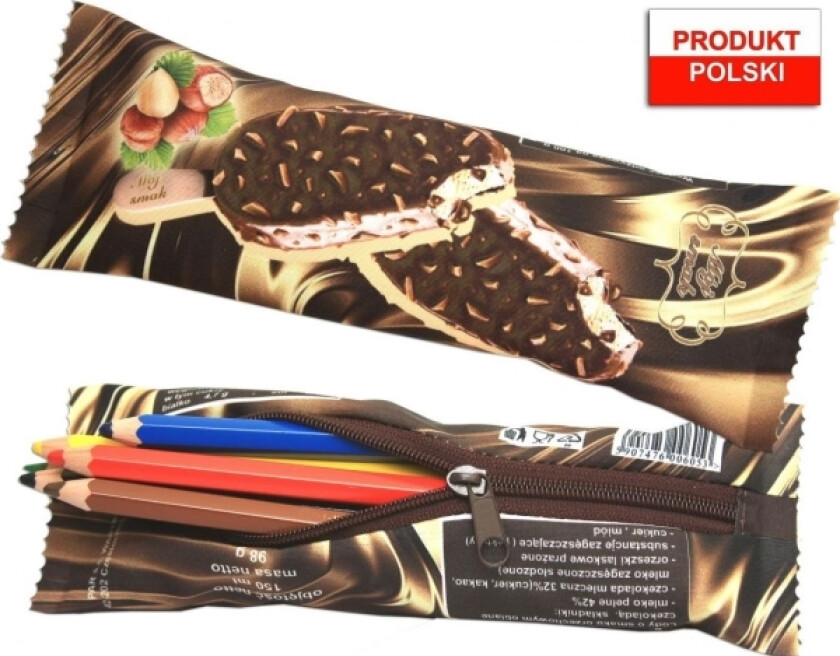 Warta Pencil Case Pencil Case War-1109 Brown Ice Cream Warta