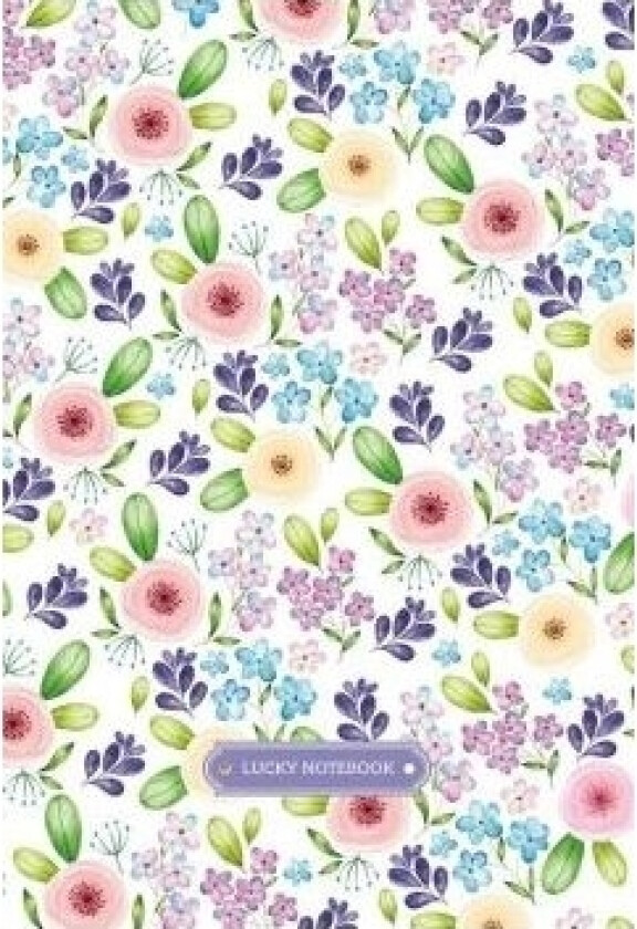 Frisk Dekorativ Notatbok 143X210/96K Rutete Blomster
