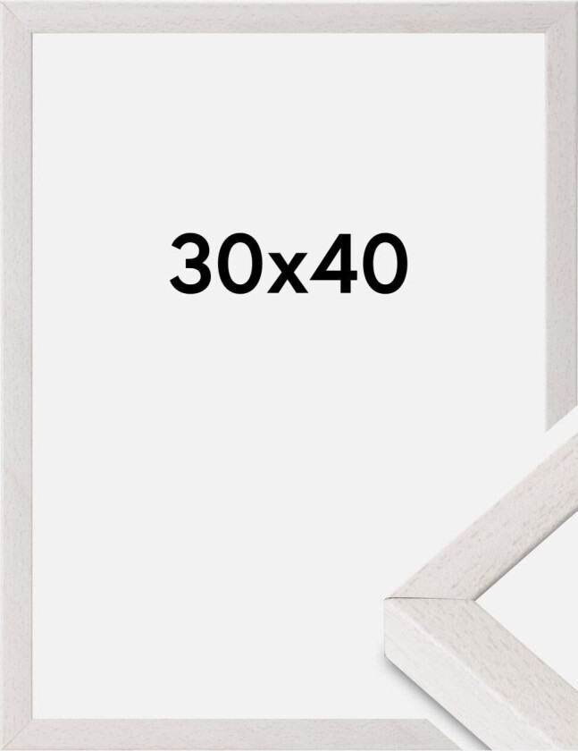 Ramme Neptune Akrylglass White Oak 30x40 Cm