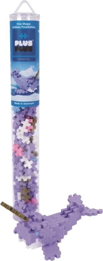 Plus-Plus Narwhale / 100 Pcs Tube