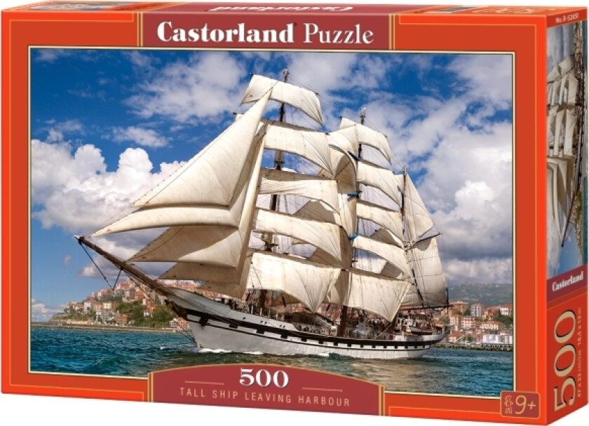 Castorland Tall Ship Leaving Harbour 500 Pcs, 500 Stykker, Skip, 9 År