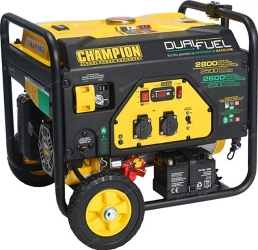 Dual-Fuel Generator 2800W 68 Db Lpg Gasoline Black And Yellow