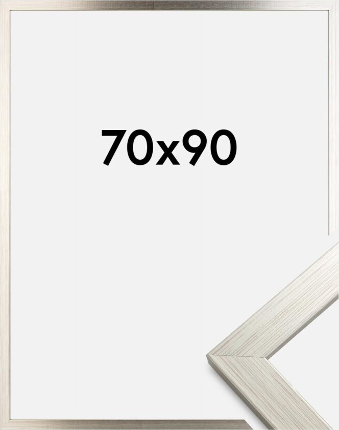 Ramme Silver Wood Akrylglass 70x90 Cm