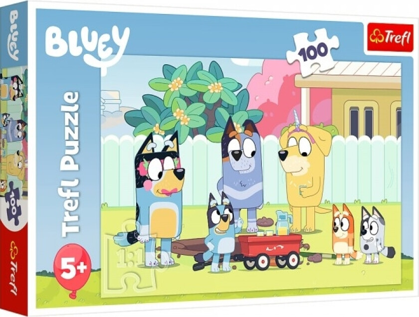 Puzzle 100 Brikker Morsom Verden Av Bluey