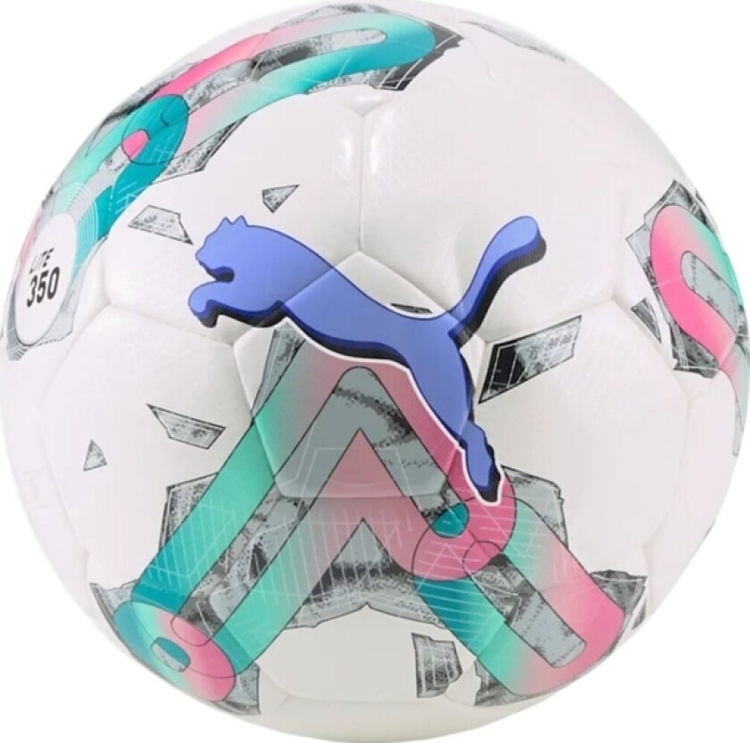 Bilde av Fotball Puma Orbita 5 Hybrid Lite 350 Hvit Og Grønn-Rosa 83784 01 (4)