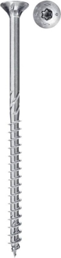 Fischer Power-Fast Ii 670343 Spånpladeskruer 5 Mm 50 Mm Invendig Sekskant, Indvendig Multitand, Tx, Torx, T-Profil Stål Galvaniseret 200 Stk