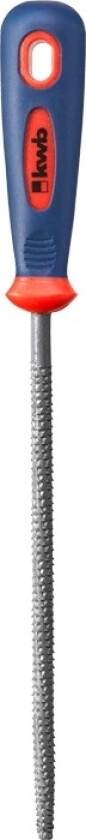 Kwb 480440, Fil, Rund Fil, Trä, Blå, Röd, Halkfritt Grepp, 38 Mm