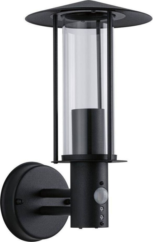 94396, Vegglys, Grå, Glass, Metall, Ip44, Fasade, I